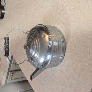 Vintage Rervere Metal Kettle with Wooden Handle